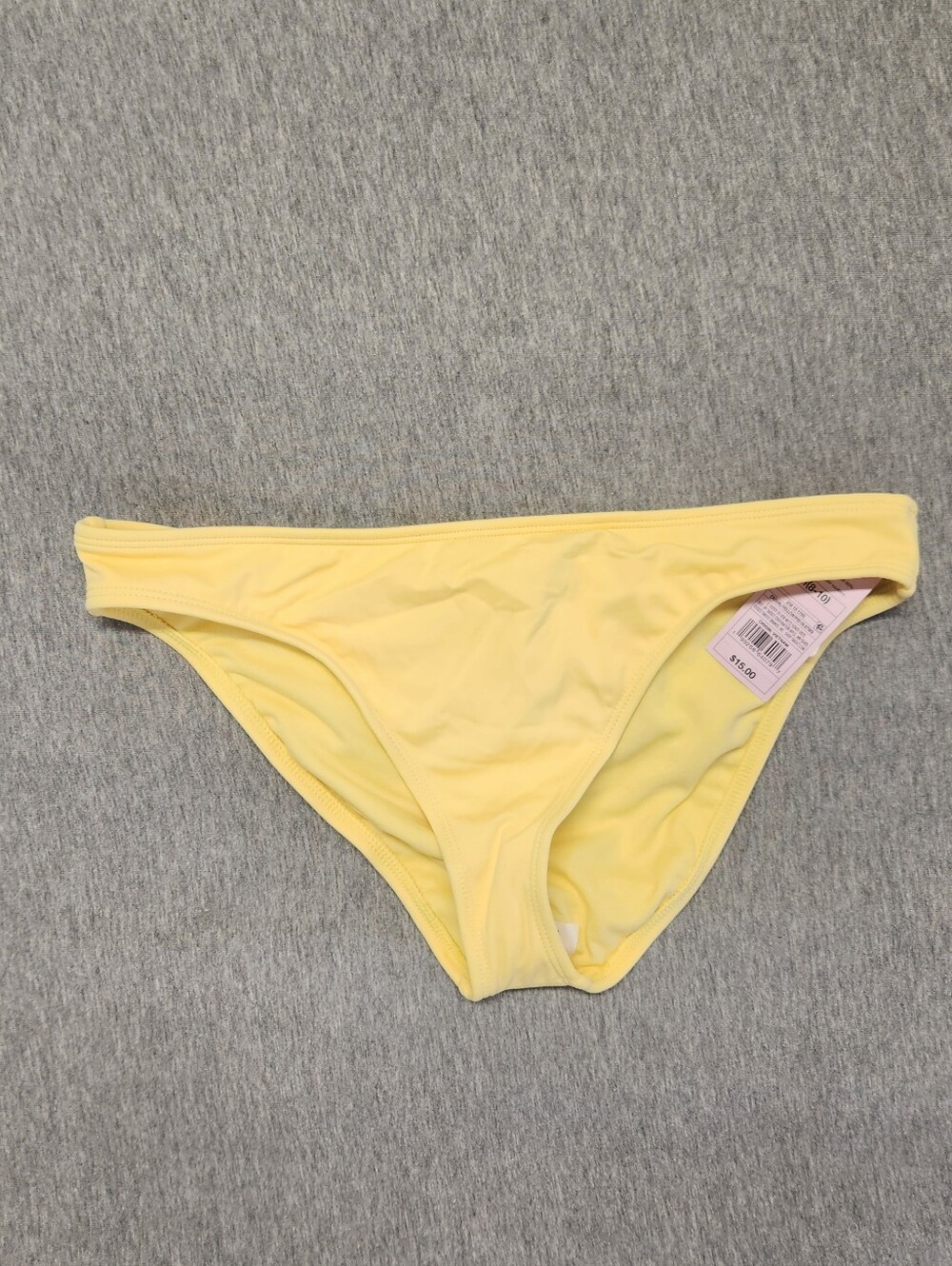 Wild Fable Women’s Solid Tricot Low‑Rise Medium‑Coverage Bikini Bottom – Yellow